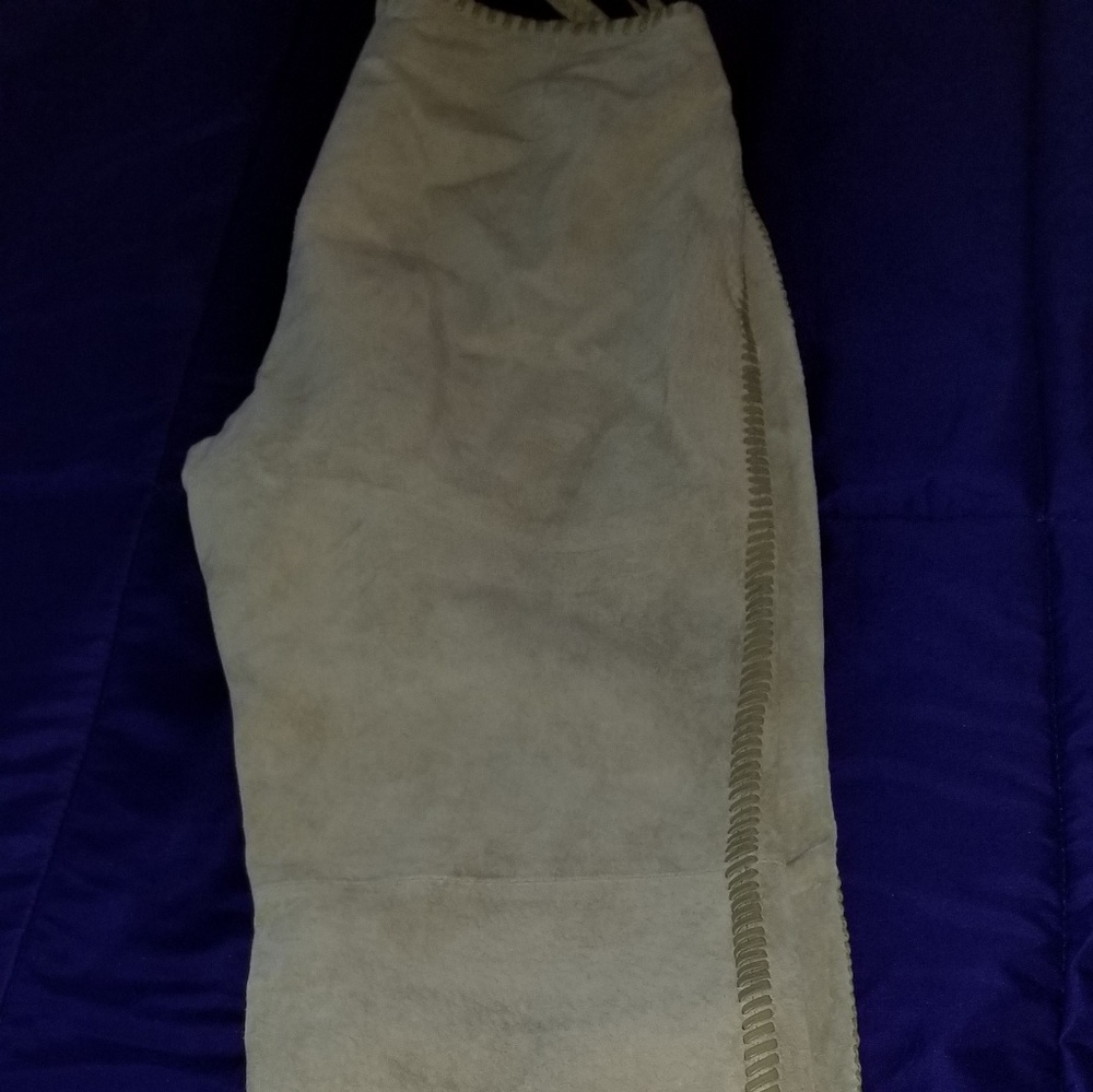 Suede pants